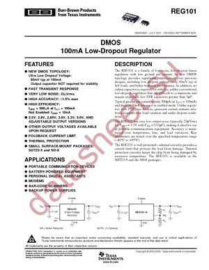 REG101UA-5/2K5 datasheet  